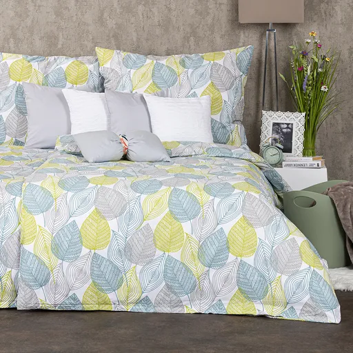 4Home Bavlněné povlečení Nordic leaves, 140 x 200 cm, 70 x 90 cm