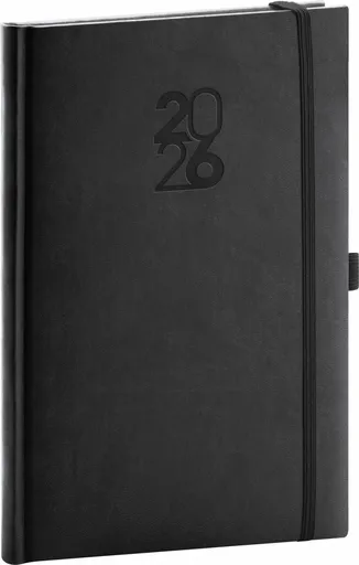 Diář 2026: Aprint Top - černý, týdenní, 15 x 21 cm