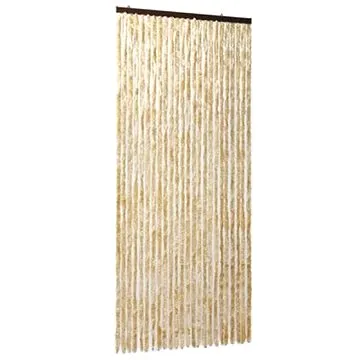 Závěs proti hmyzu béžový 100 x 220 cm Chenille (284284)