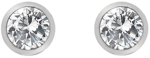 Hot Diamonds Stříbrné náušnice s topazy a pravým diamantem Willow DE584