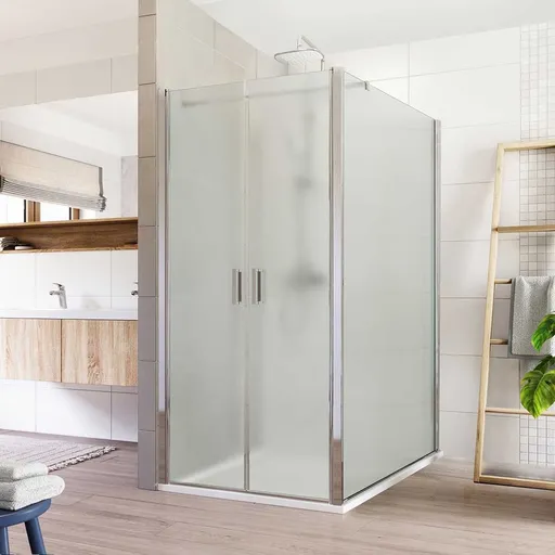 Mereo Sprchový kout, Lima, obdélník, dvoukřídlý, lítací, 110x120 cm, chrom ALU, sklo Point CK88542K