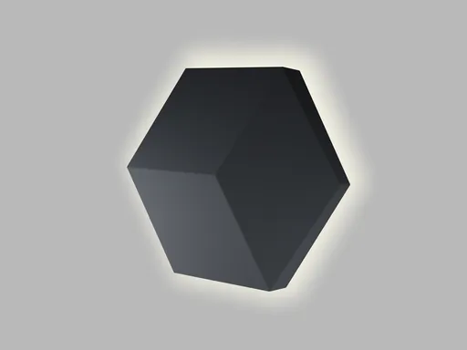 LED2 4580273DTW Nástěnné svítidlo HEXO, B DALI TW/PUSH TW 5W 2700K-4000K černá