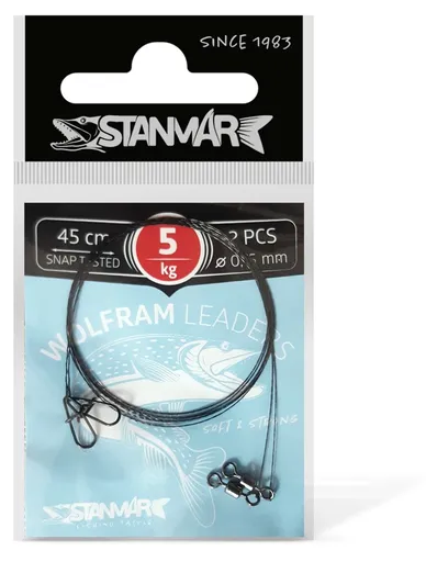 Stan-Mar Wolframové lanko 45cm - 5kg 2ks,Stan-Mar Wolframové lanko 45cm - 5kg 2ks