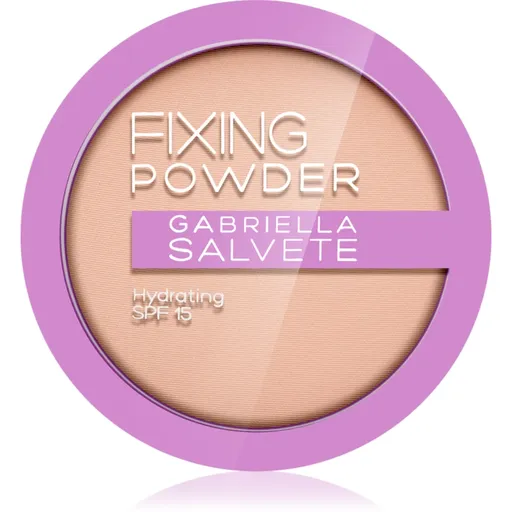 Gabriella Salvete Fixing Powder Hydrating jemný kompaktní pudr SPF 15 odstín 02 Light Nude 8 g