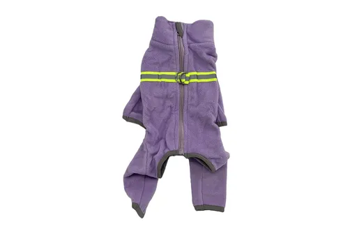 Vsepropejska Warmie fleecová kombinéza pro psa Barva: Fialová, Délka zad (cm): 25, Obvod hrudníku: 32 - 38 cm