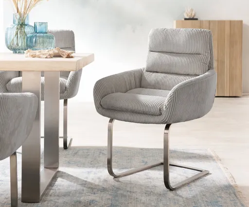 Jídelní židle Abelia-Flex s područkami konzolová podnož plochá