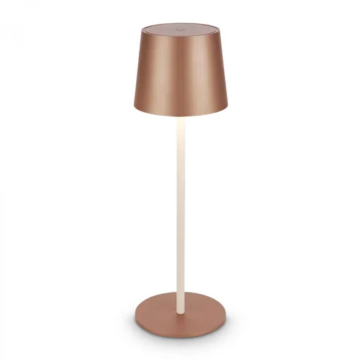 BRILONER Bota stolní lampa - 2,6W, 120lm, nabíjecí, LED, stmívatelné, dotykový vypínač, teplá bílá, kávová 7708014