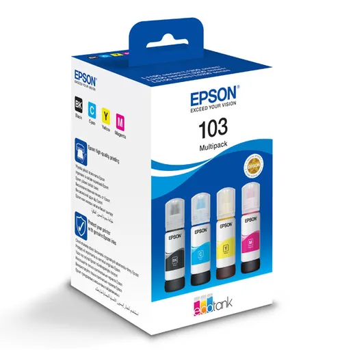 EPSON C13T00S64A - originální cartridge, černá + barevná, 4x65ml