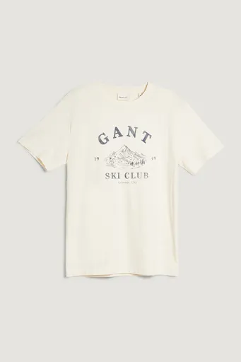 TRIČKO GANT GRAPHIC SS T-SHIRT CREAM