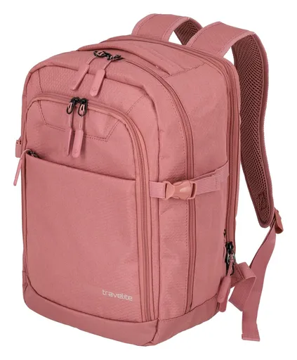 Batoh do letadla 40x20x25 Travelite Kick Off Cabin Backpack Rosé
