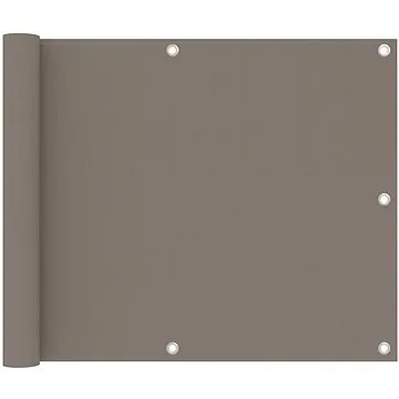 Balkónová zástěna taupe 75×500 cm oxfordská látka 134986 (134986)