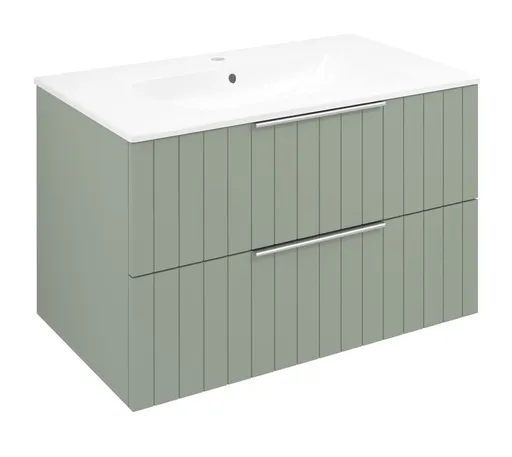 SAPHO CIRASA STRIP umyvadlová skříňka 79,8x52x46cm, verde CR801-4444S