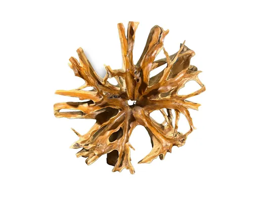 DEOKORK Teaková plastika z kořene SLUNCE VIII