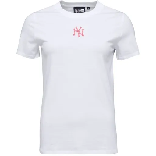 New Era NEW YORK YANKEES MLB MIDI LEAGUE ESSENTIAL T-SHIRT Dámské triko, bílá, velikost