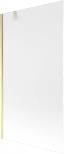 MEXEN/S Next vanová zástěna FIX 100 x 150, dekor, zlatá kartáčovaná 895-100-000-00-30-55