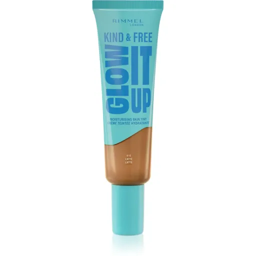 Rimmel Kind & Free Glow It Up lehký hydratační make-up odstín 410 Latte 30 ml