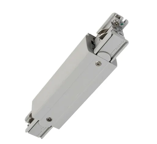 Light Impressions Deko-Light kolejnicový systém 3-fázový 230V D Line elektrické prodlužovací spojení možnost napájení levé-pravé 220-240V AC/50-60Hz šedá RAL 7040 166  710043