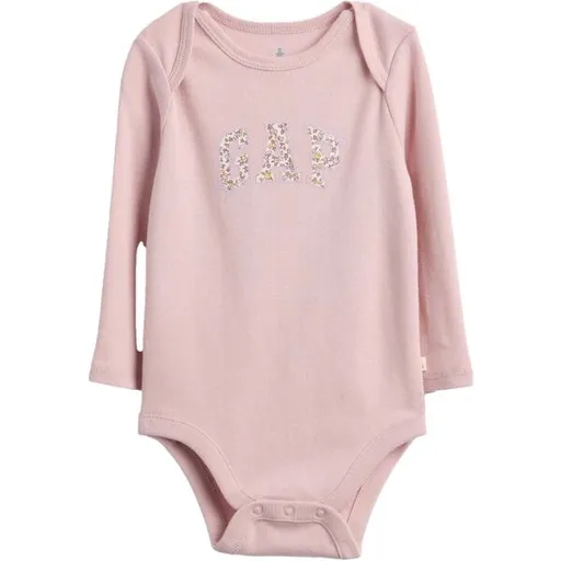 GAP V-FRCH G BF LOGO BS Dětské body, růžová, velikost