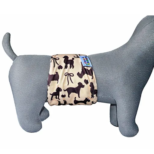 GaGa's pleny Inkontinenční pás pro psy Hnědý pes XS