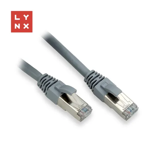 LYNX FTP patch kabel Cat6, PVC, 15m, šedý