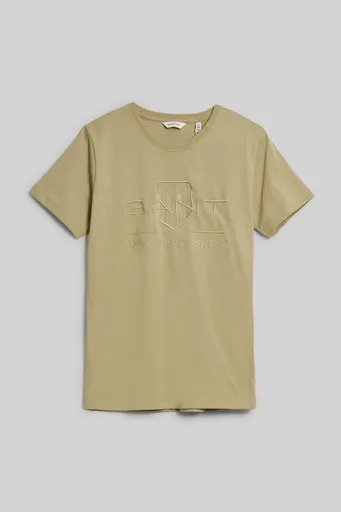 TRIČKO GANT TONAL SHIELD T-SHIRT BEIGE GREEN