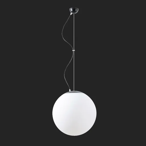 OSMONT ADR61334 ADRIA L4 závěsné skleněné svítidlo černá / bílá IP40 3000 K 41W LED nouzové kombinované 3 h