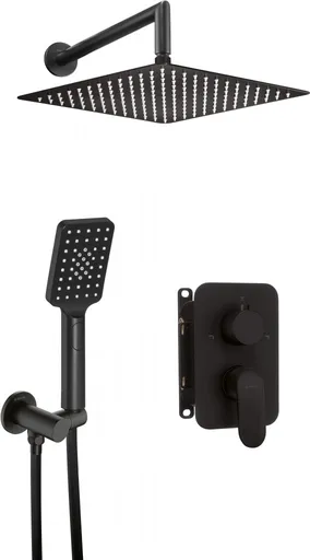 DEANTE Alpinia černá Sprchový set pod omítku, s baterií BOX BXYZNGAM