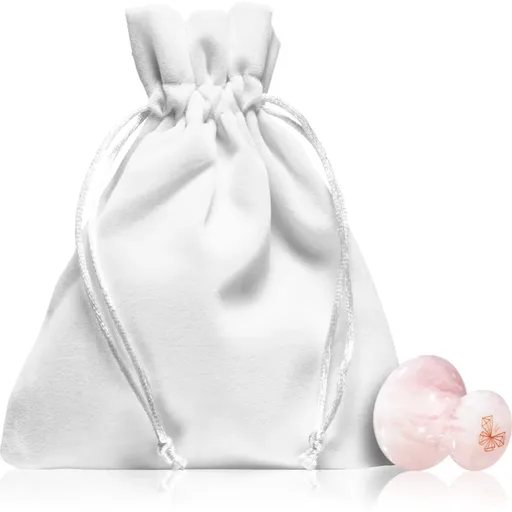 Crystallove Rose Quartz Mushroom masážní pomůcka na obličej 1 ks