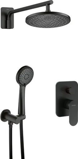 DEANTE Alpinia Podomítkový sprchový set, černá NAC_N9ER