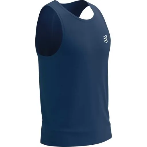 Compressport PERFORMANCE SINGLET M Pánské běžecké tílko, tmavě modrá, velikost