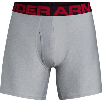 Pánské boxerky Under Armour Tech 6in 2 Pack  Mod Gray Light Heather  M