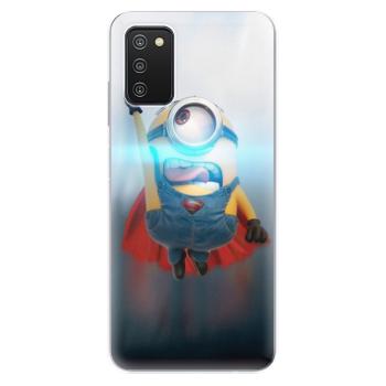 Odolné silikonové pouzdro iSaprio - Mimons Superman 02 - Samsung Galaxy A03s