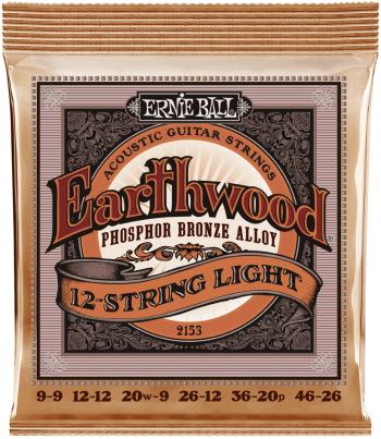 Ernie Ball 2153 Earthwood Phosphor Bronze 12-String Light