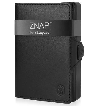 Slimpuro ZNAP, portofel subțire, 12 cărți, compartiment pentru monede, 8,9 × 1,8 × 6,3 cm (L × Î × l), protecție RFID