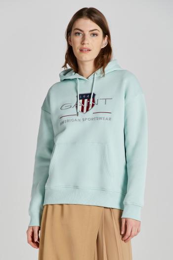 MIKINA GANT REL ARCHIVE SHIELD HOODIE IBIZA BLUE