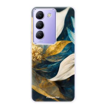 Odolné silikonové pouzdro iSaprio - Gold Petals - Vivo V40 SE 4G/5G