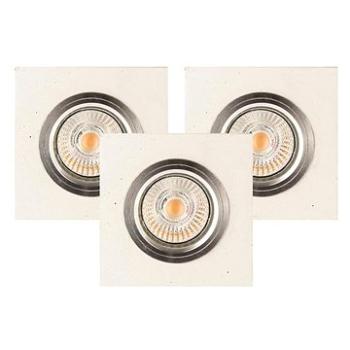 SADA 3x LED Podhledové svítidlo VITAR 3xGU10/5W/230V beton (117332)