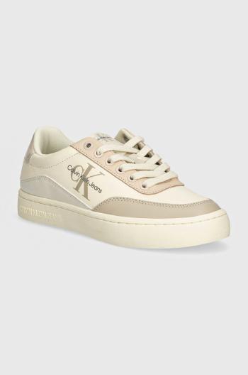 Sneakers boty Calvin Klein Jeans CLASSIC CUPSOLE LOW LACE LTH ML bílá barva, YW0YW01527