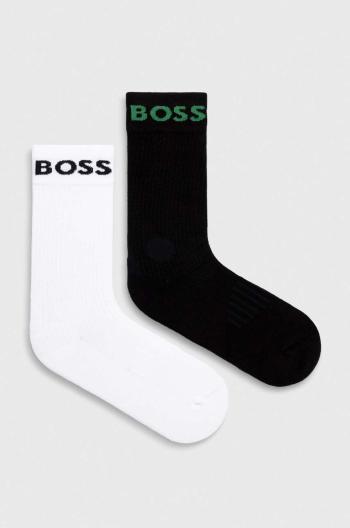 Ponožky BOSS 2-pack pánské, černá barva, 50467707