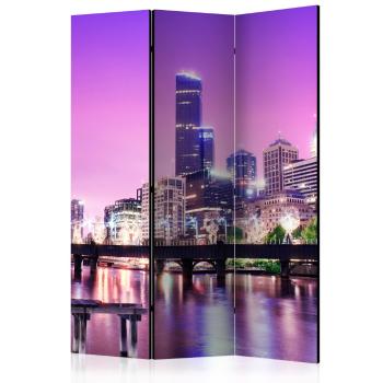 Paraván Purple Melbourne Dekorhome 135x172 cm (3-dílný)