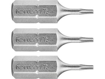 Hrot TORX, sada 3ks, T 7x25mm, S2 FORTUM