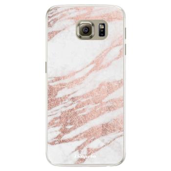 Silikonové pouzdro iSaprio - RoseGold 10 - Samsung Galaxy S6 Edge