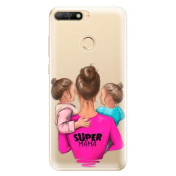 Odolné silikonové pouzdro iSaprio - Super Mama - Two Girls - Huawei Y6 Prime 2018