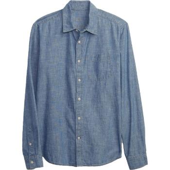 GAP V-LS CHAMBRAY Pánská košile, modrá, velikost