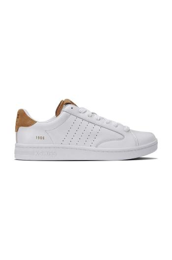 Kožené sneakers boty K-Swiss LOZAN KLUB LTH bílá barva, 07263.987.M