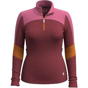 Smartwool CLASSIC THERMAL MERINO BL 1/4 ZIP Dámské termo triko, vínová, velikost