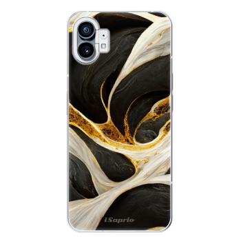 Odolné silikonové pouzdro iSaprio - Black and Gold - Nothing Phone (1)