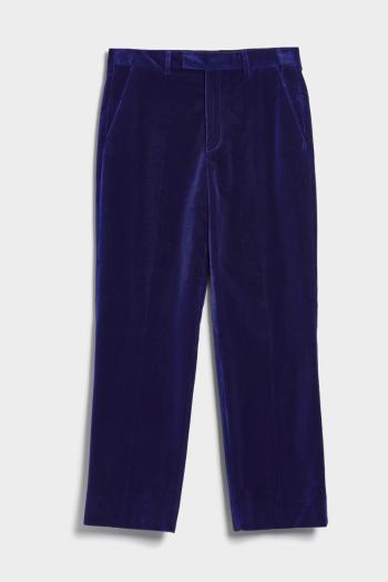 KALHOTY GANT VELVET SUIT PANTS RICH NAVY