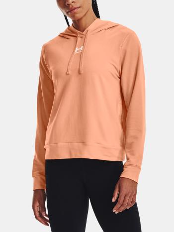 Under Armour Rival Terry Hoodie Mikina Oranžová