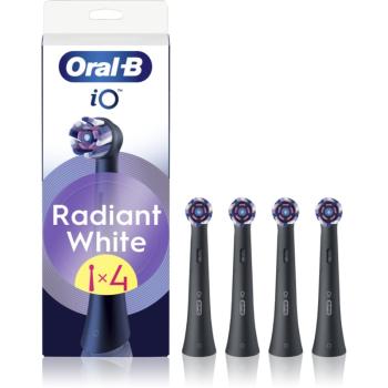 Oral B iO Radiant White náhradní hlavice pro zubní kartáček s bělicími vlákny Black 4 ks